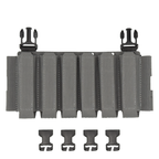 Raider Rig 2.0 for the Flux Raider, minimalist pistol magazine chest rig placard in Wolf Grey